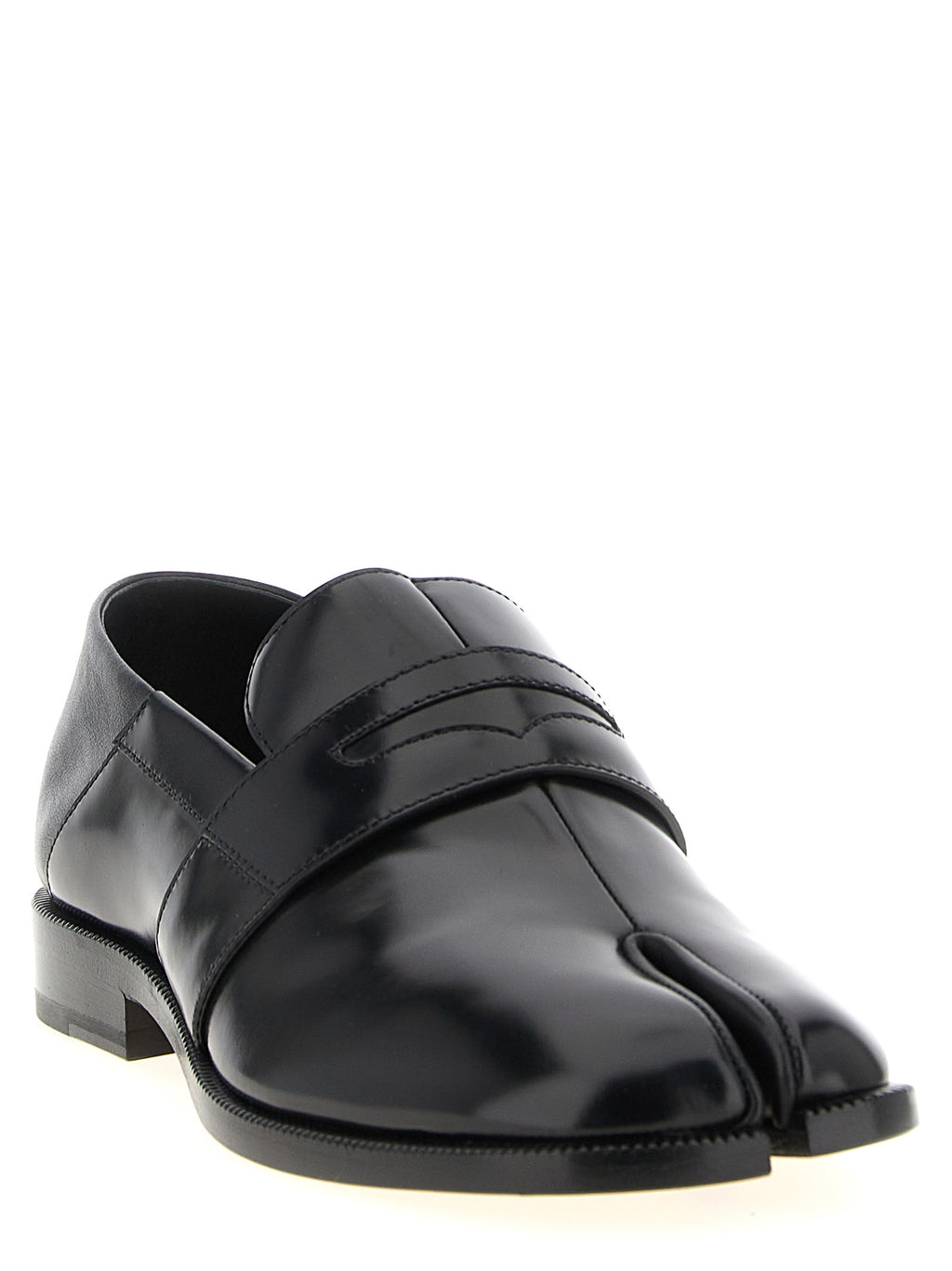Maison Margiela Black Calfskin Slip-On Loafers