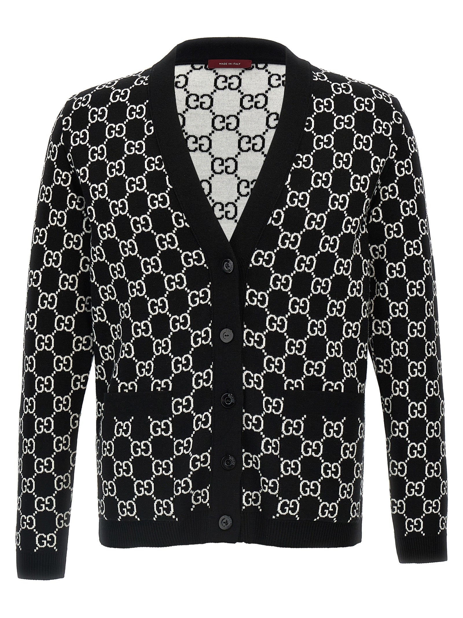 Bicolor Wool Cardigan