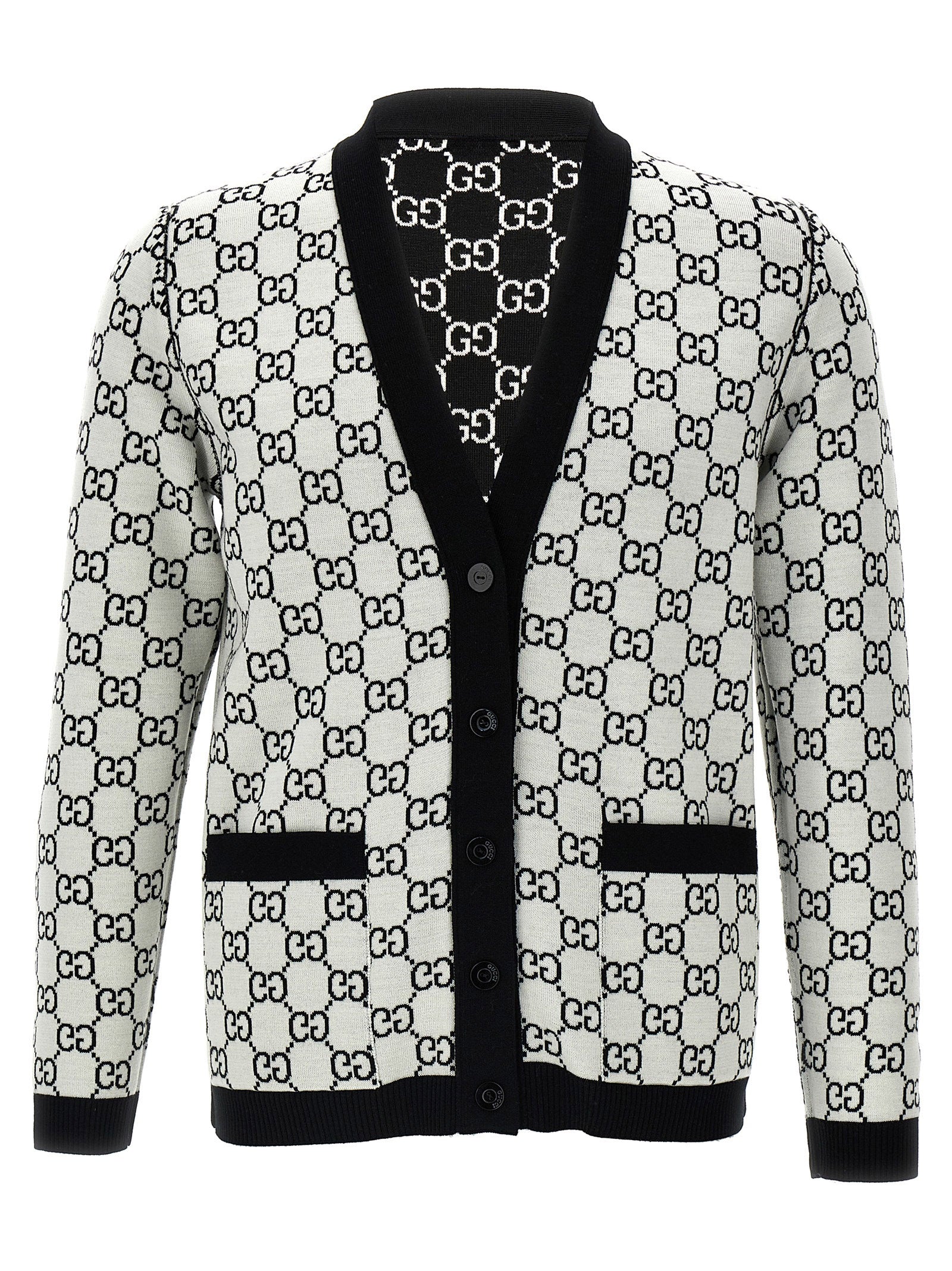 Bicolor Wool Cardigan