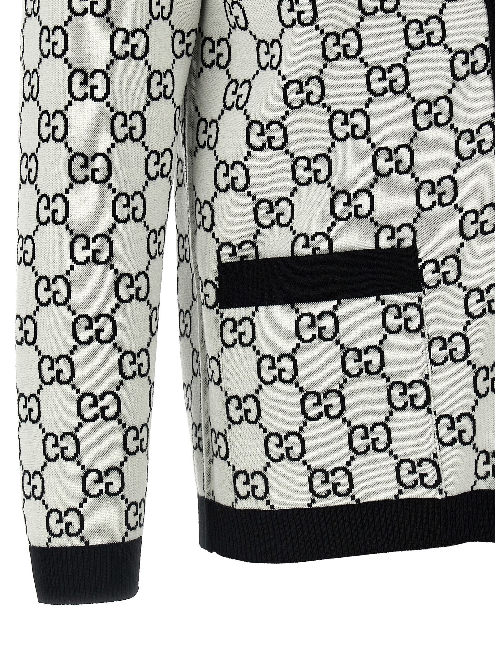 Bicolor Wool Cardigan