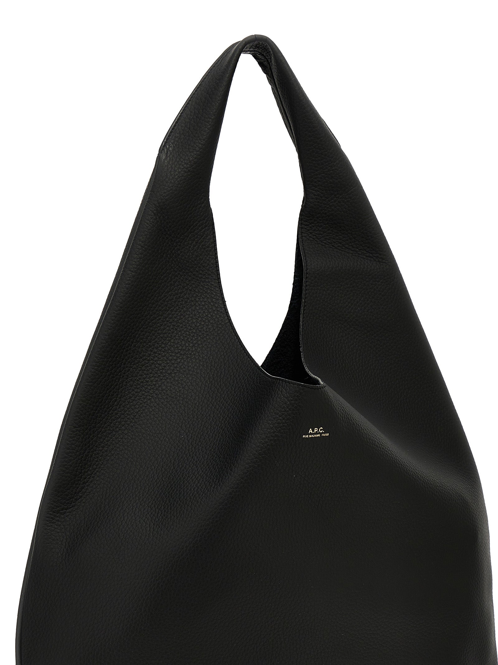 A.P.C. Black Calfskin Shoulder Bag