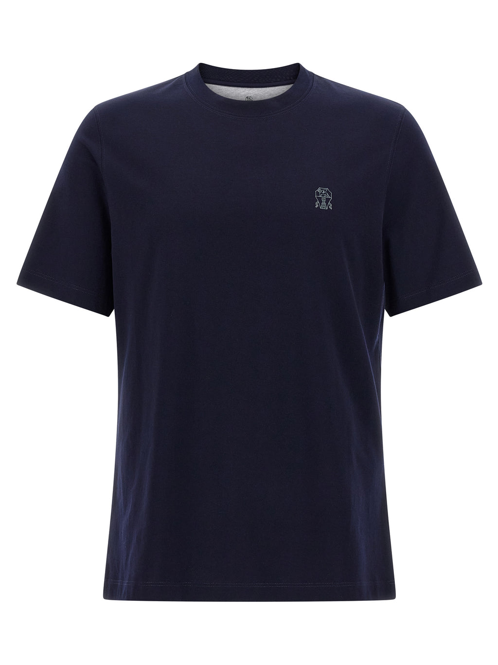 Brunello Cucinelli Blue Cotton T-Shirt
