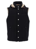 Black Wool Sleeveless Jacket
