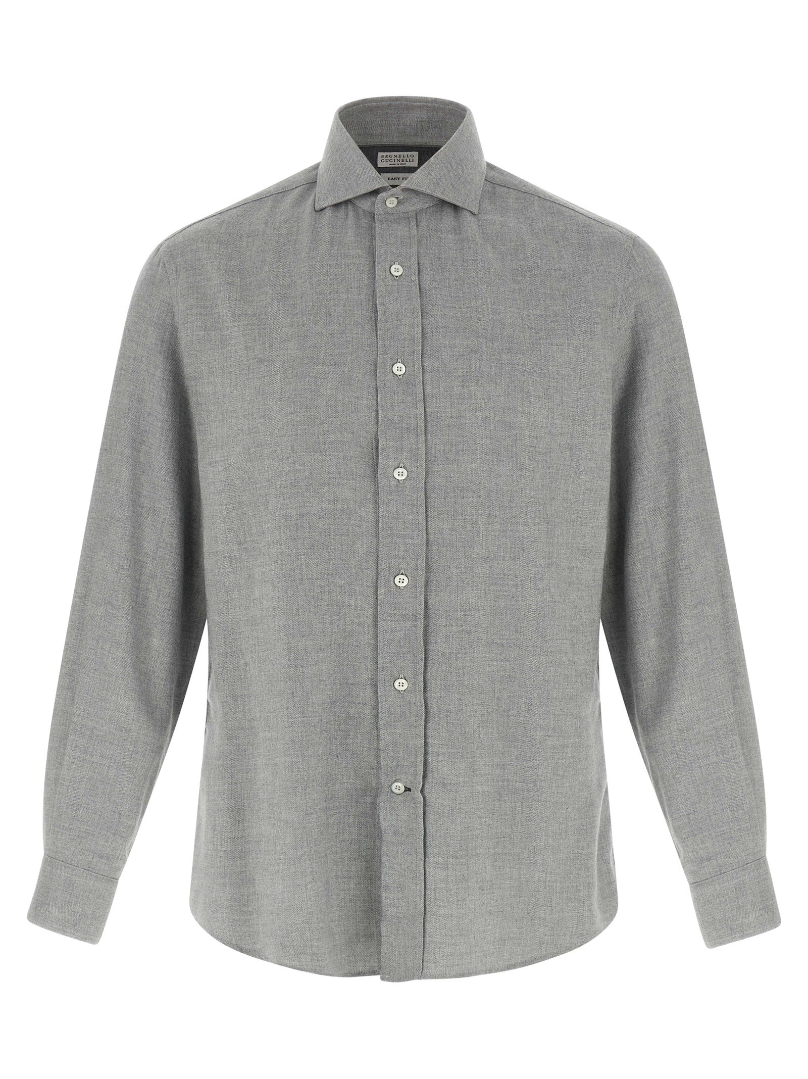 Brunello Cucinelli Gray Cotton Blouse