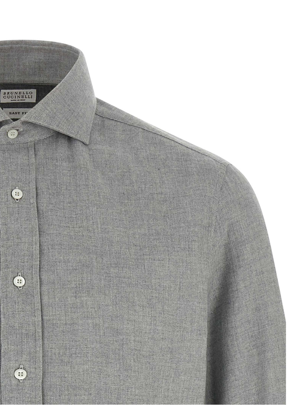 Brunello Cucinelli Gray Cotton Blouse