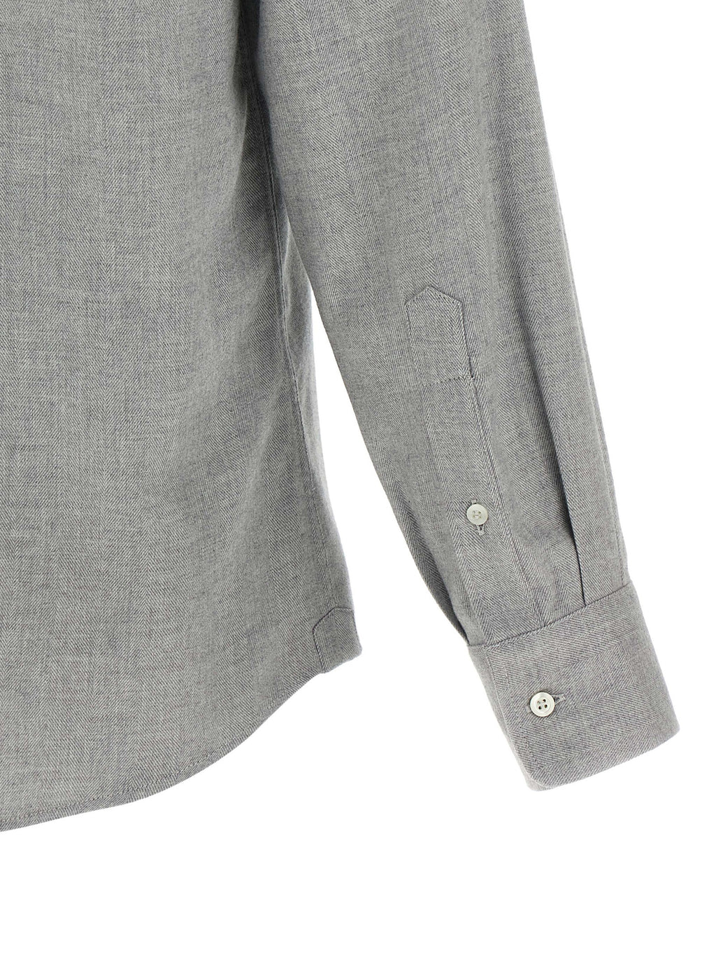 Brunello Cucinelli Gray Cotton Blouse