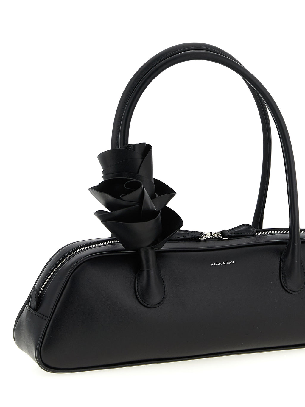 Magda Butrym Black Calfskin Shoulder Bag