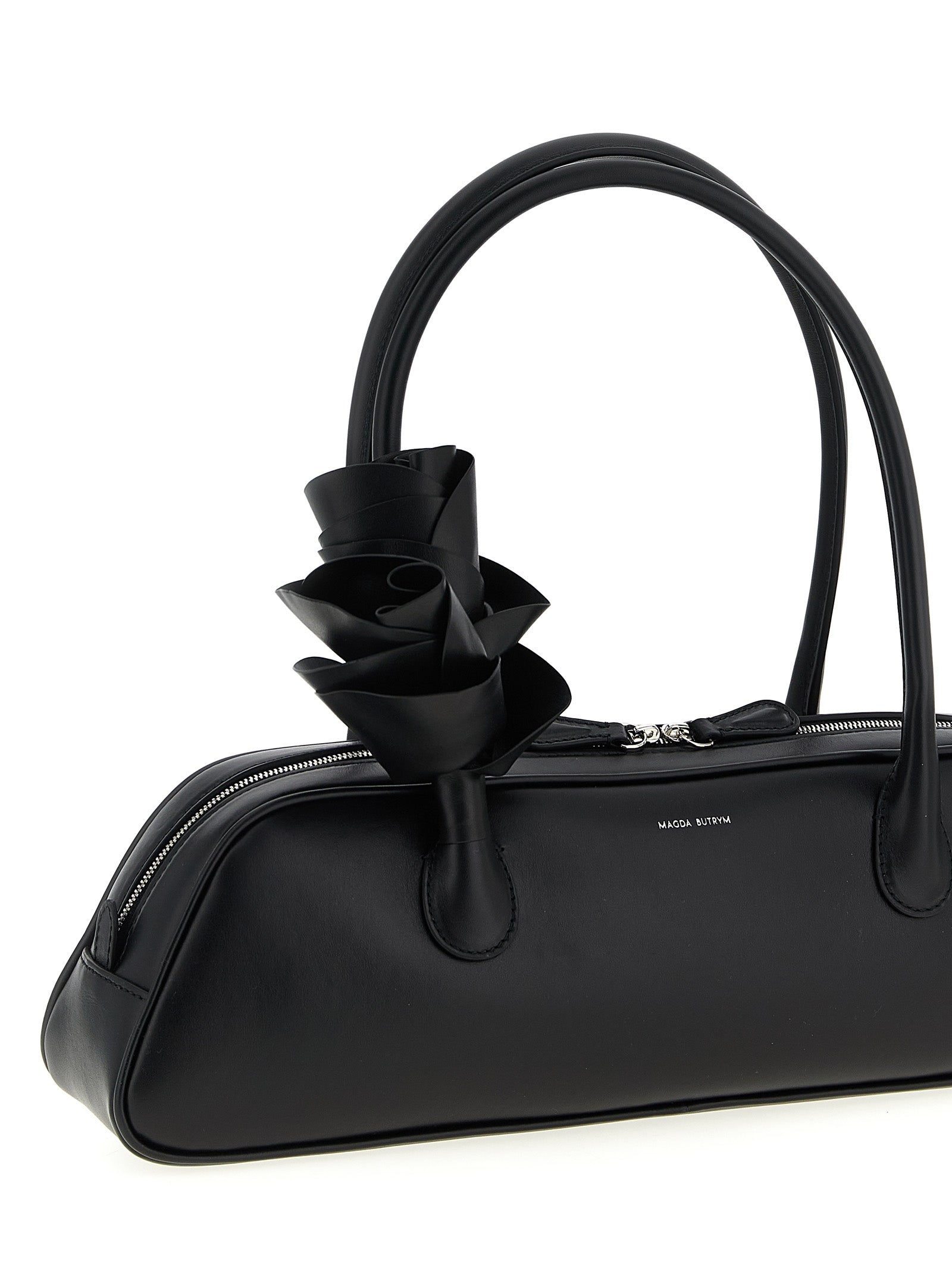 Magda Butrym Black Calfskin Shoulder Bag