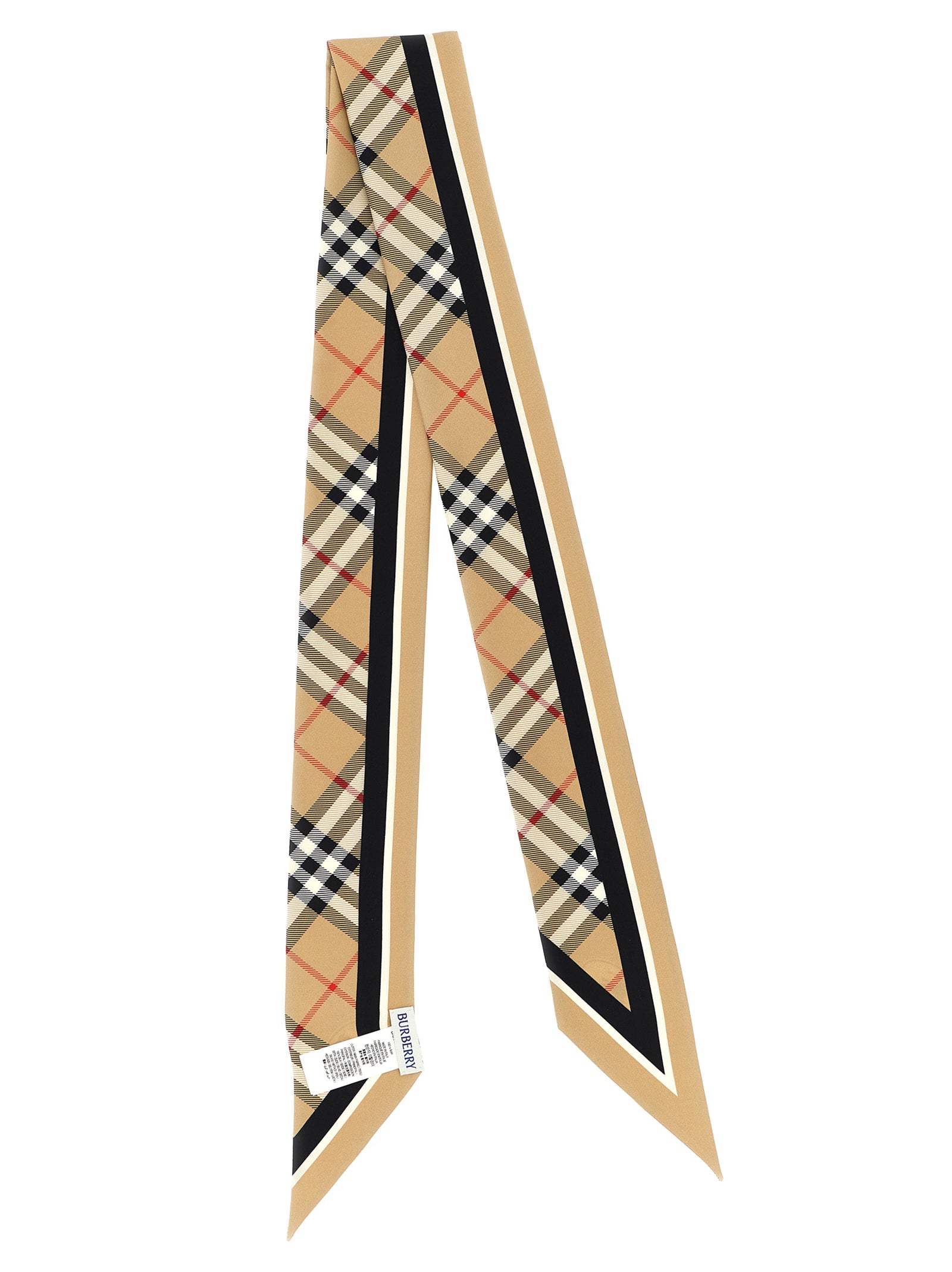 Burberry Beige Satin Foulard