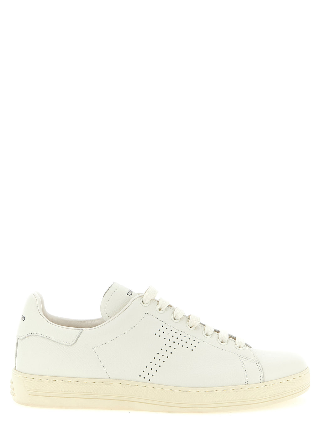 Tom Ford White Leather Low Top Sneakers
