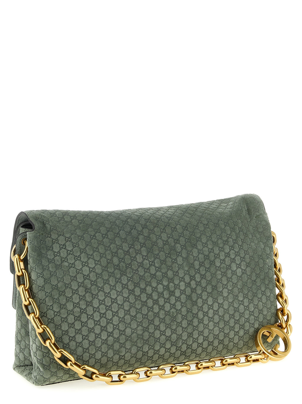 Bicolor Calfskin Shoulder Bag
