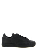 Tom Ford Black Leather Low Top Sneakers