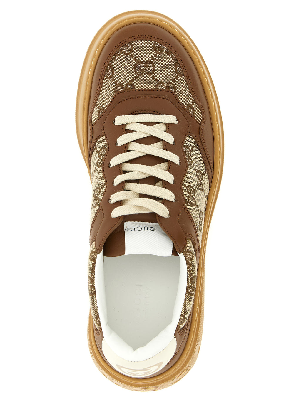 Brown Calfskin Chunky Sneakers