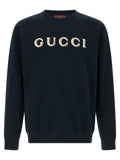 Gucci Blue Cotton Sweatshirt