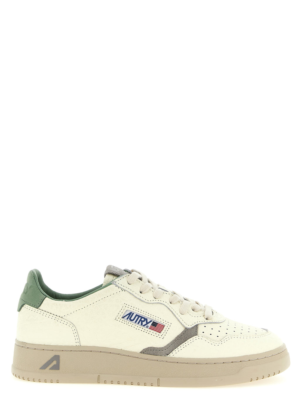 Bicolor Cowhide Low Top Sneakers