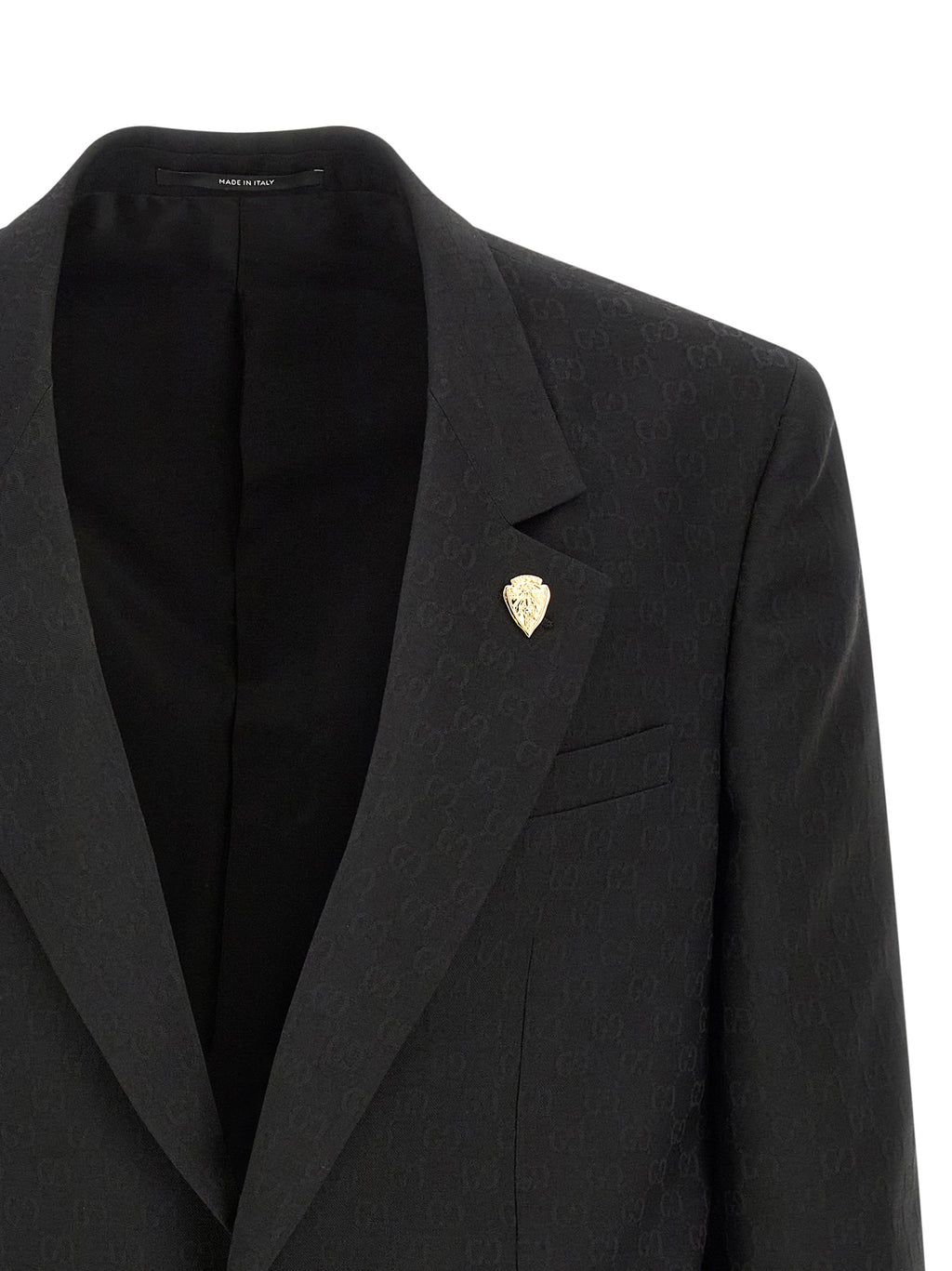 Black Polyester Blazer