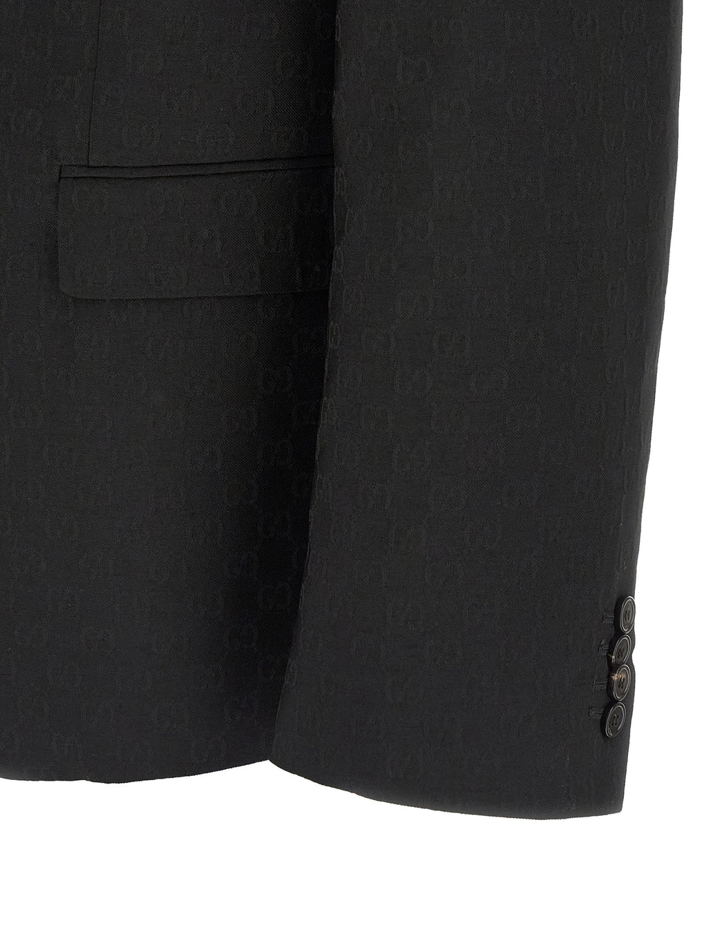 Black Polyester Blazer