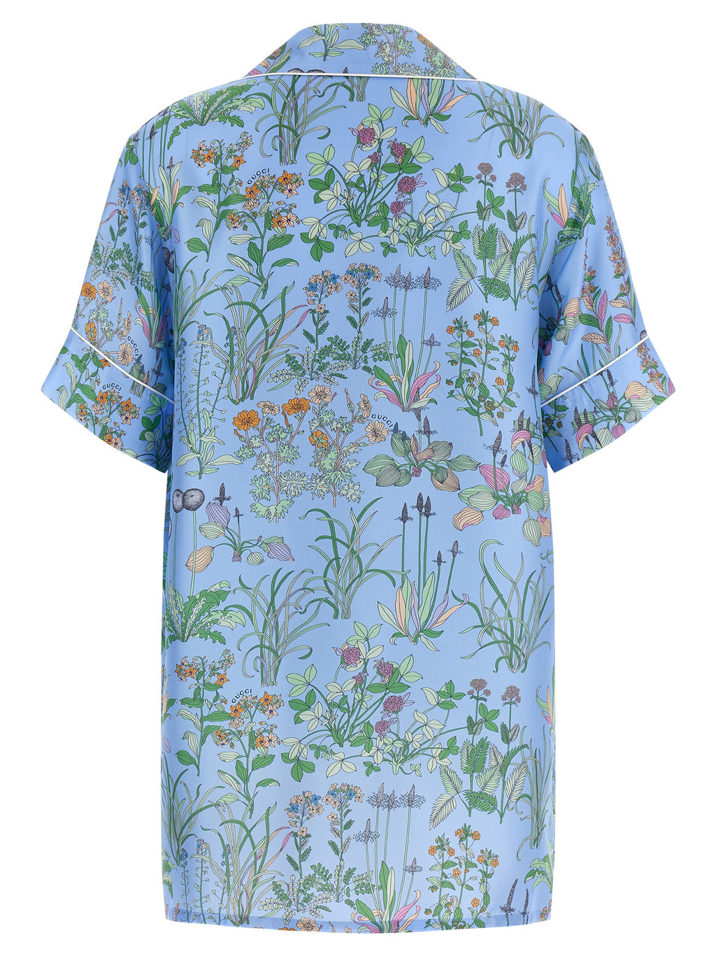 Gucci Blue Silk Blouse