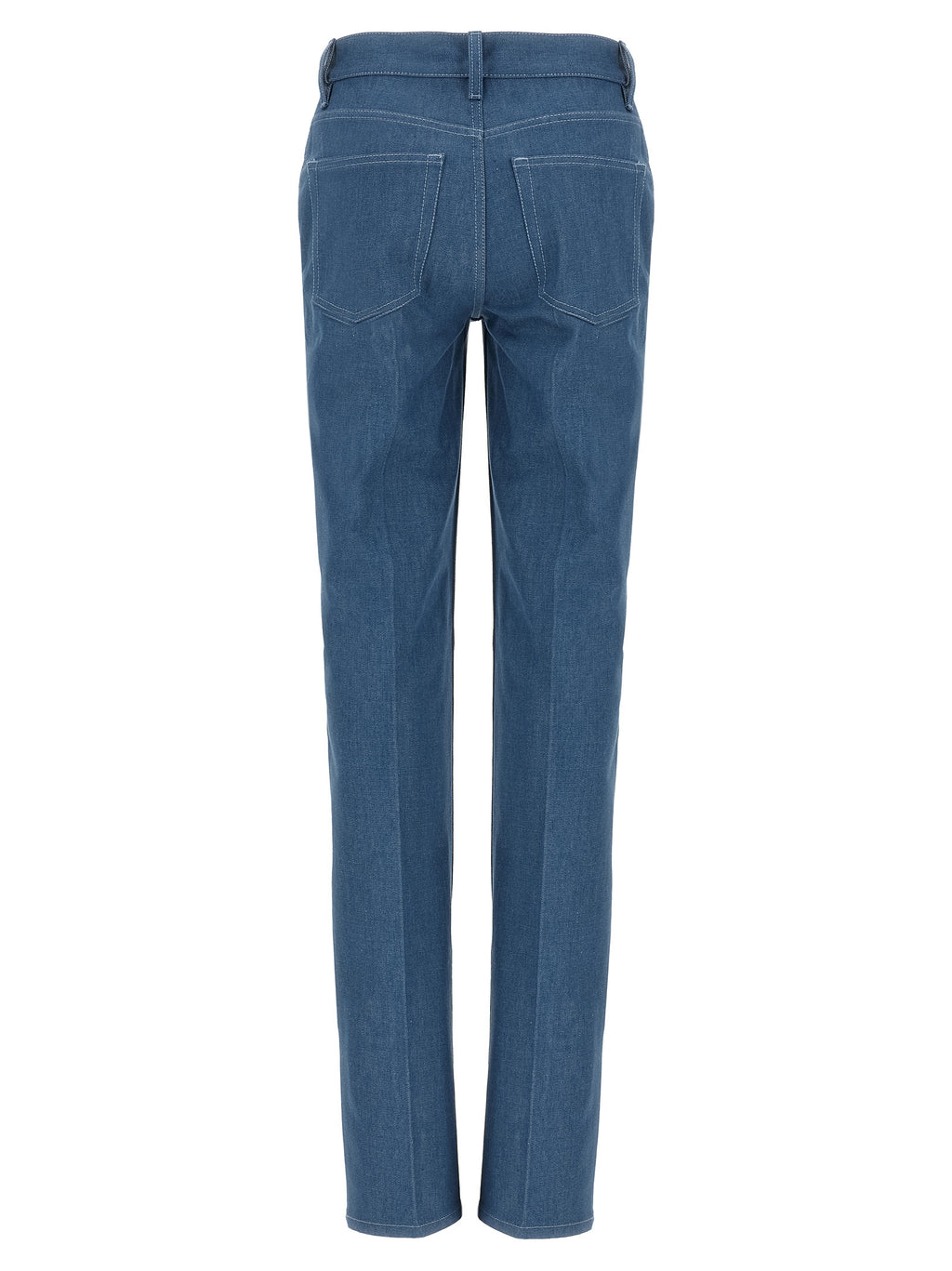 Gucci Blue Cotton Straight-Leg Jeans