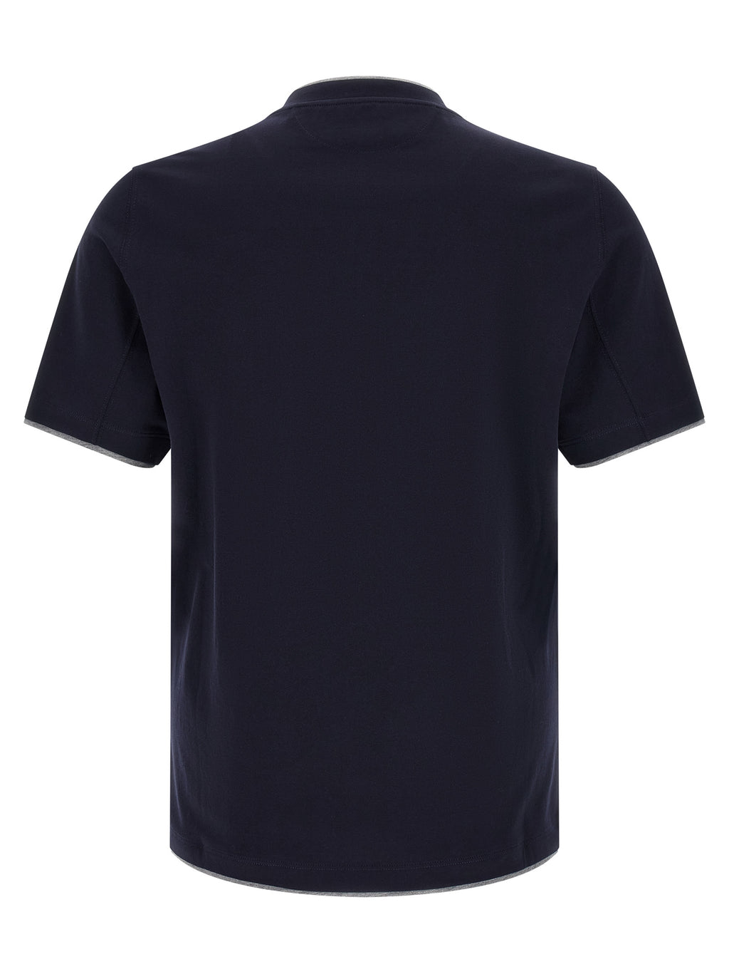 Brunello Cucinelli Blue Cotton T-Shirt