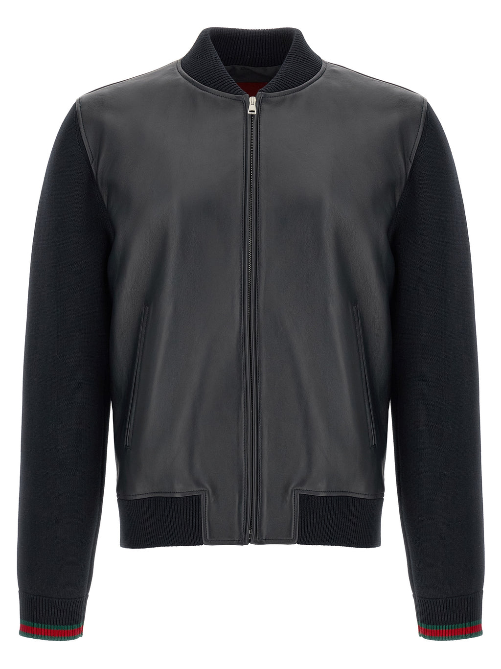 Blue Lamb Leather Leather Jacket