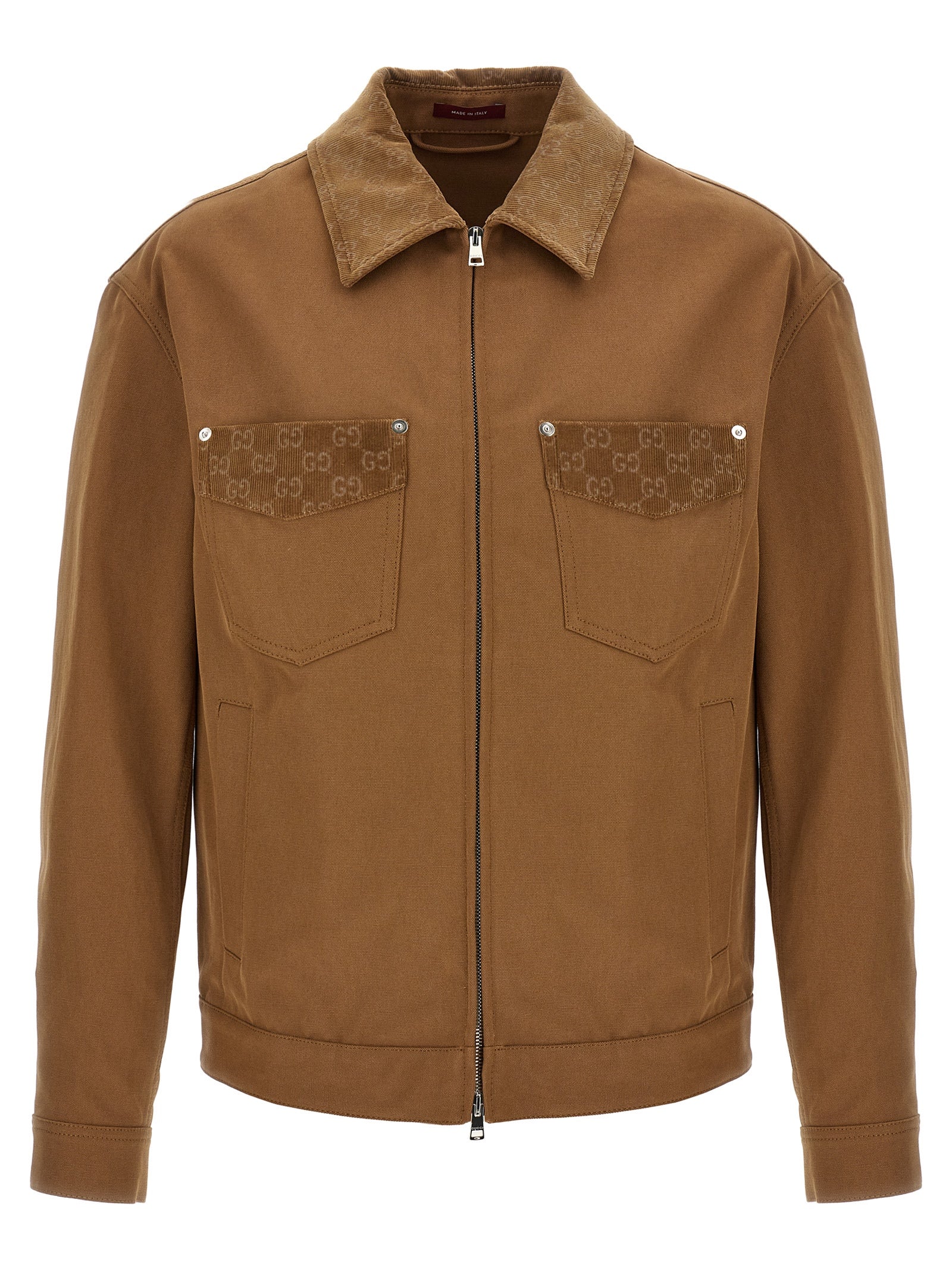 Gucci Brown Cotton Full-Length Jacket