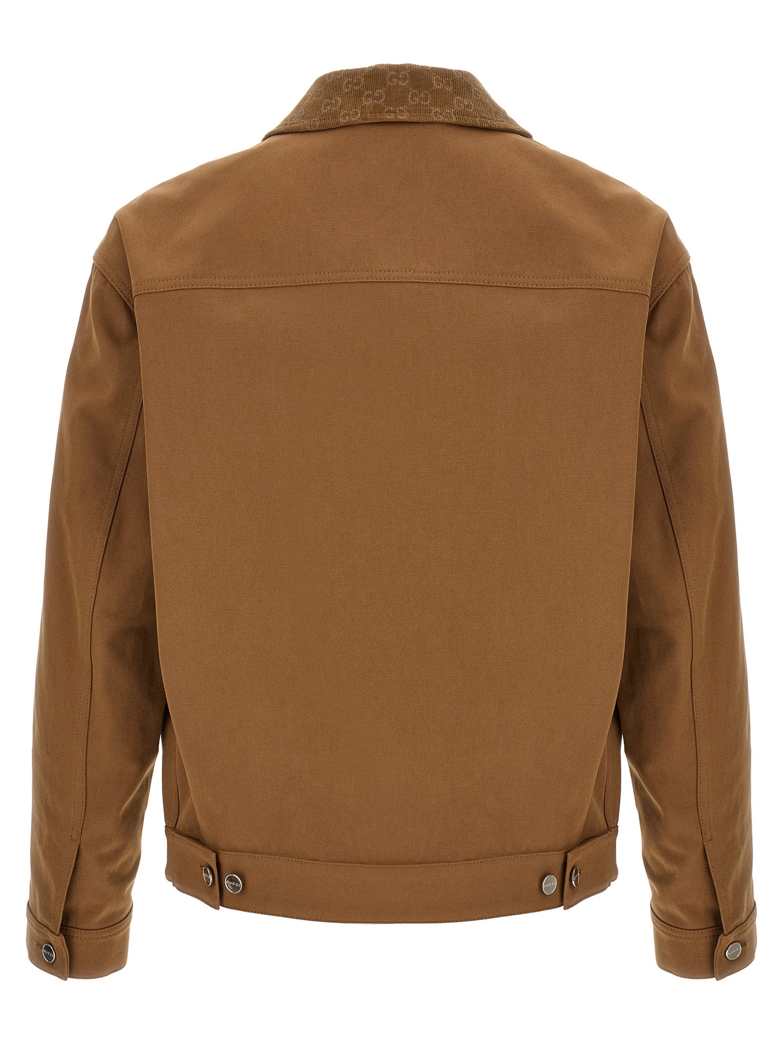 Gucci Brown Cotton Full-Length Jacket