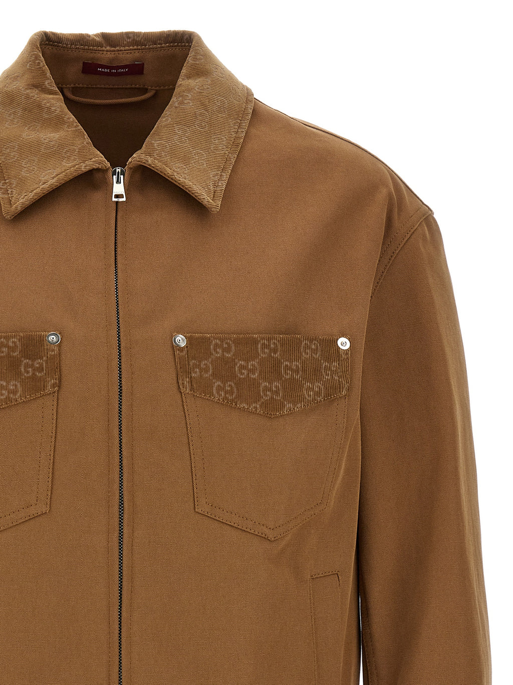 Gucci Brown Cotton Full-Length Jacket