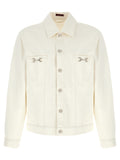 White Cotton Denim Jacket
