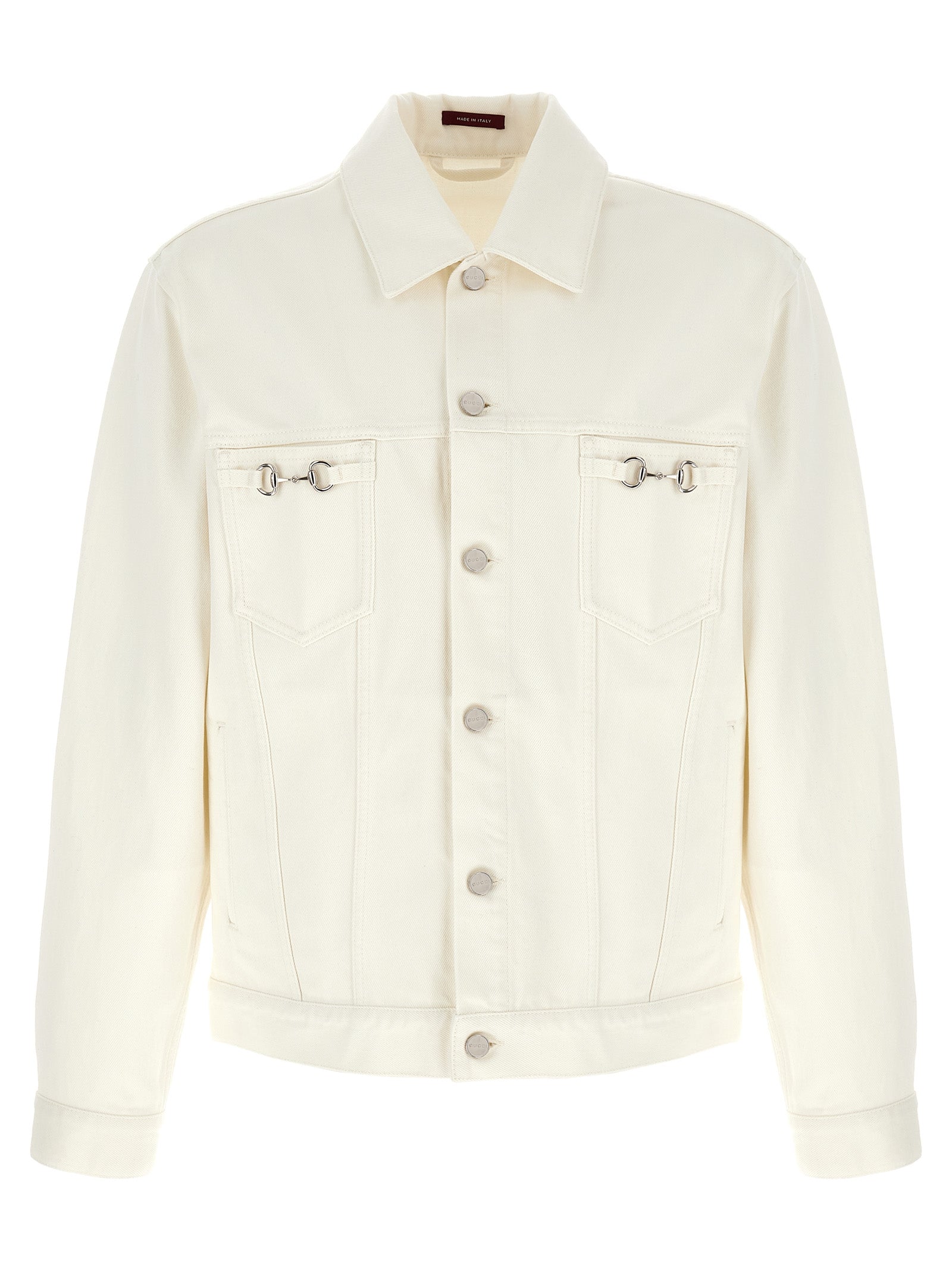 White Cotton Denim Jacket