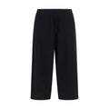 Black Cotton Casual Pants