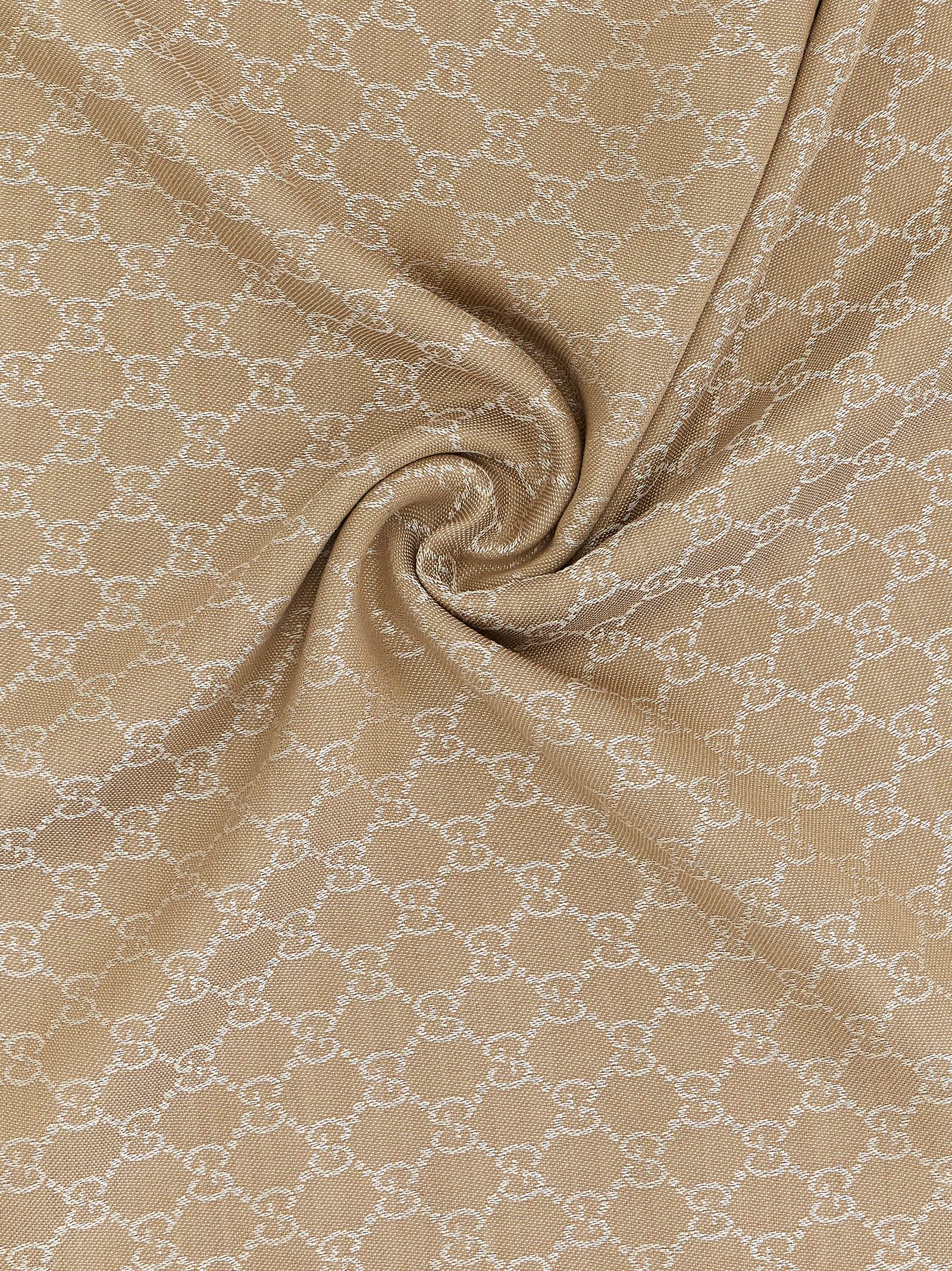 Beige Silk Scarf