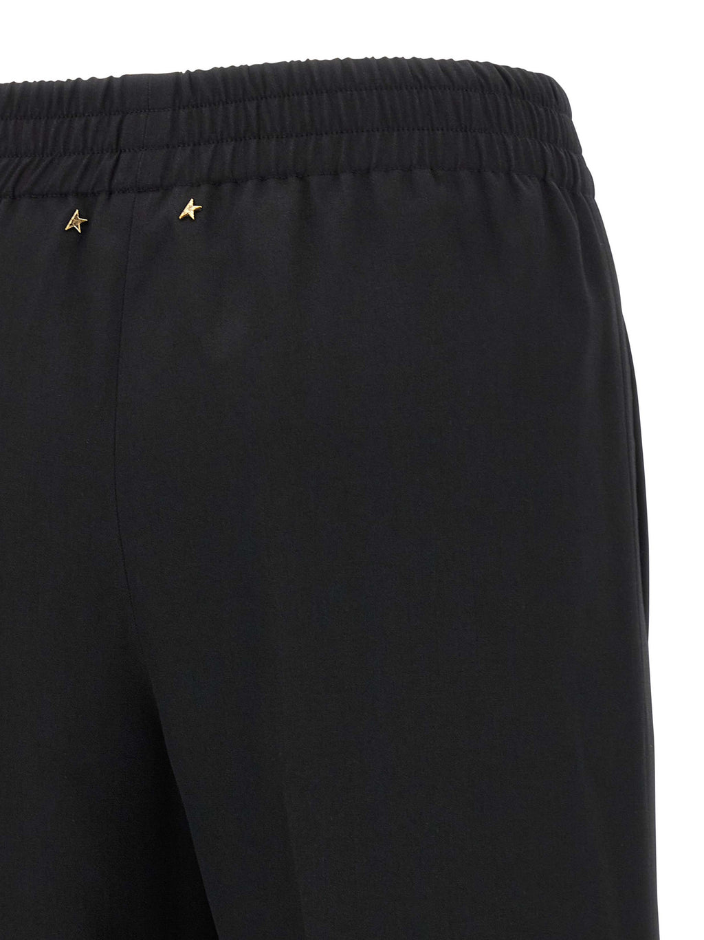 Black Virgin Wool Casual Pants
