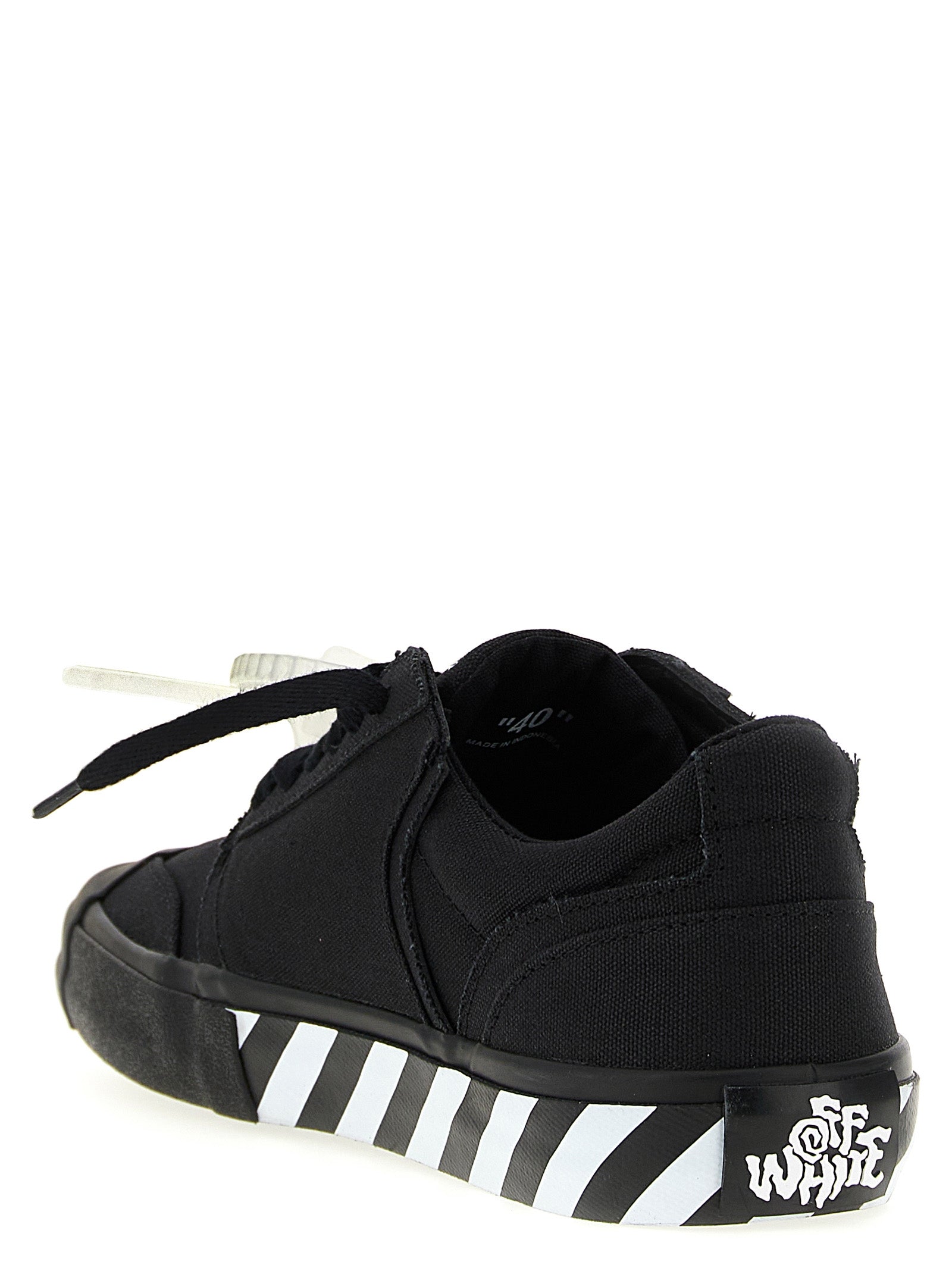 Off-White Bicolor Cotton Low Top Sneakers
