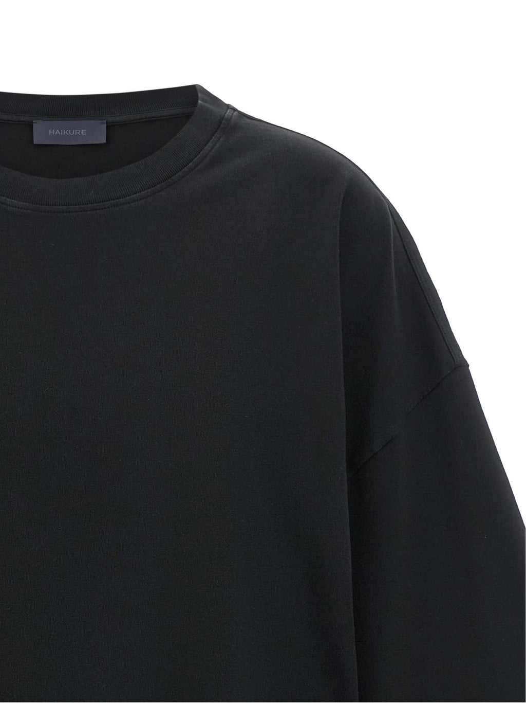 Haikure Black Cotton T-Shirt