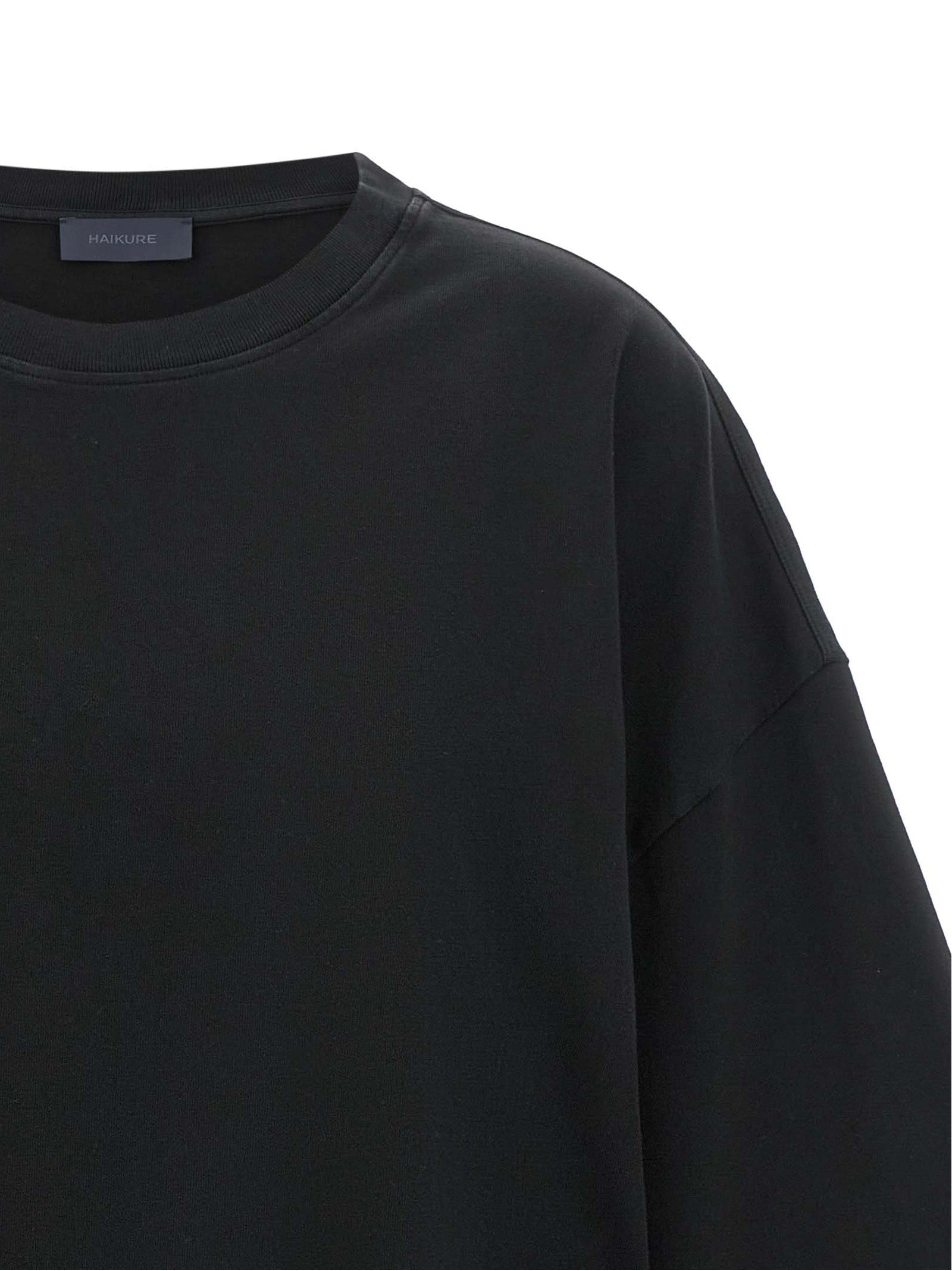 Haikure Black Cotton T-Shirt