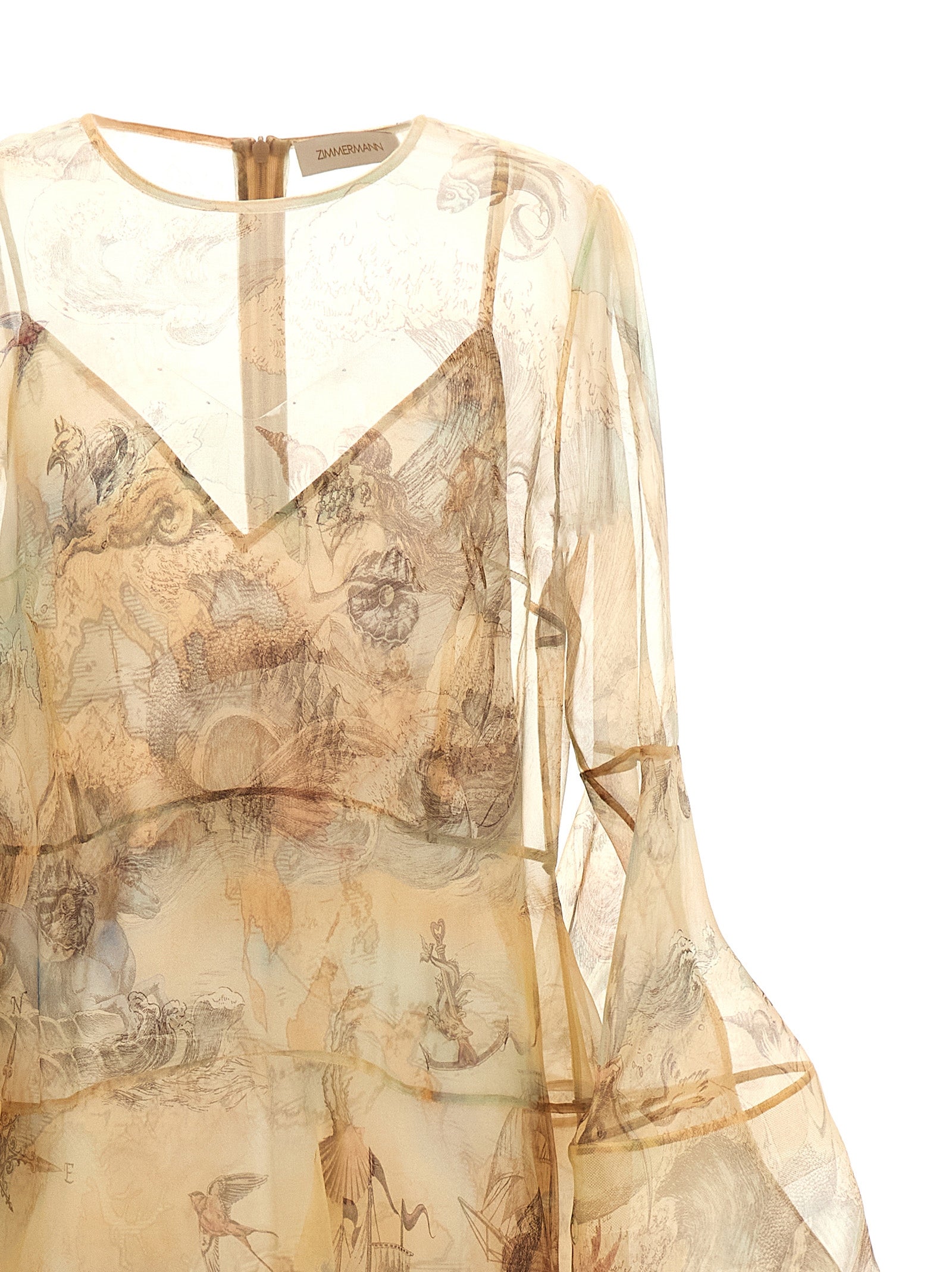 Zimmermann Beige Silk Long Dress