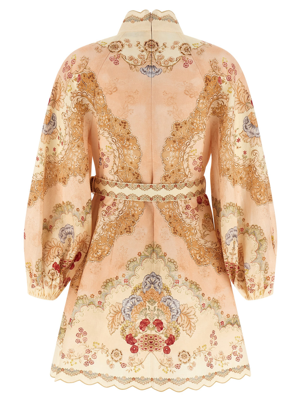 Zimmermann Multicolor Linen Short Dress