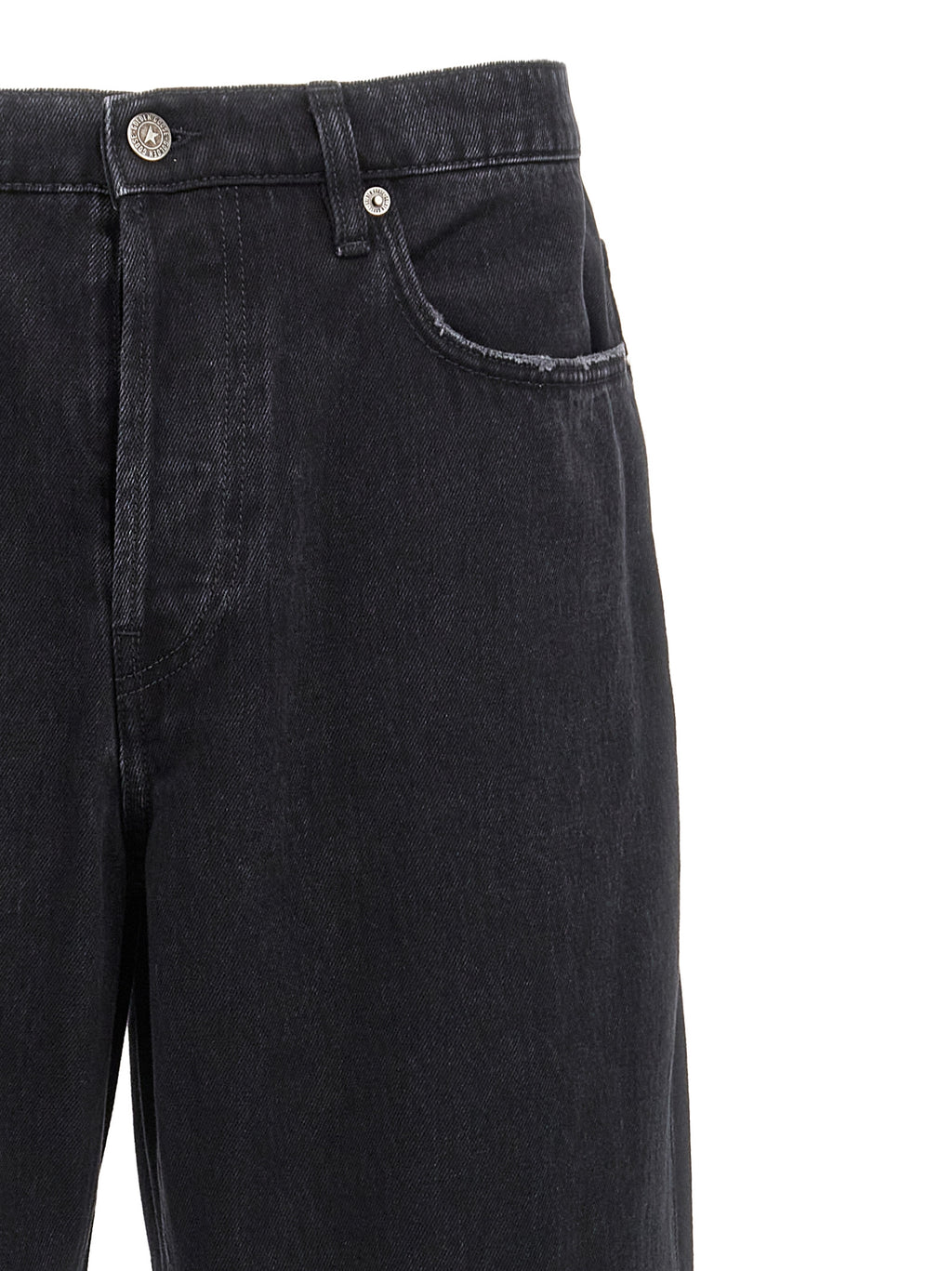 Golden Goose Black Cotton Straight-Leg Jeans