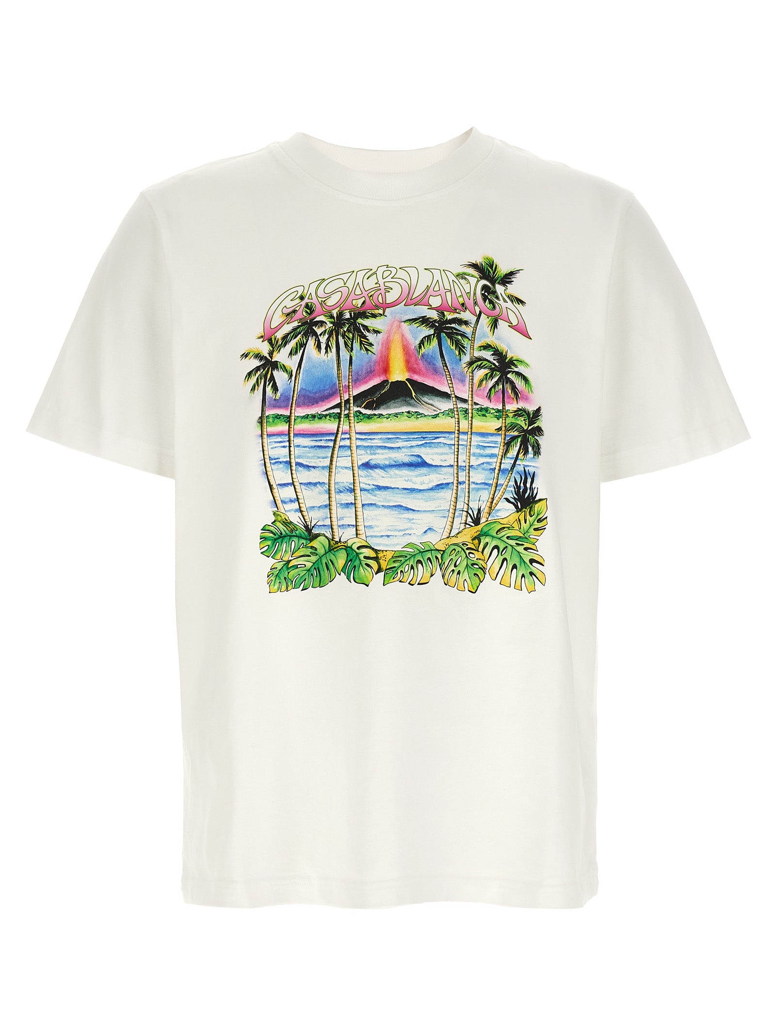 Casablanca White Organic Cotton T-Shirt