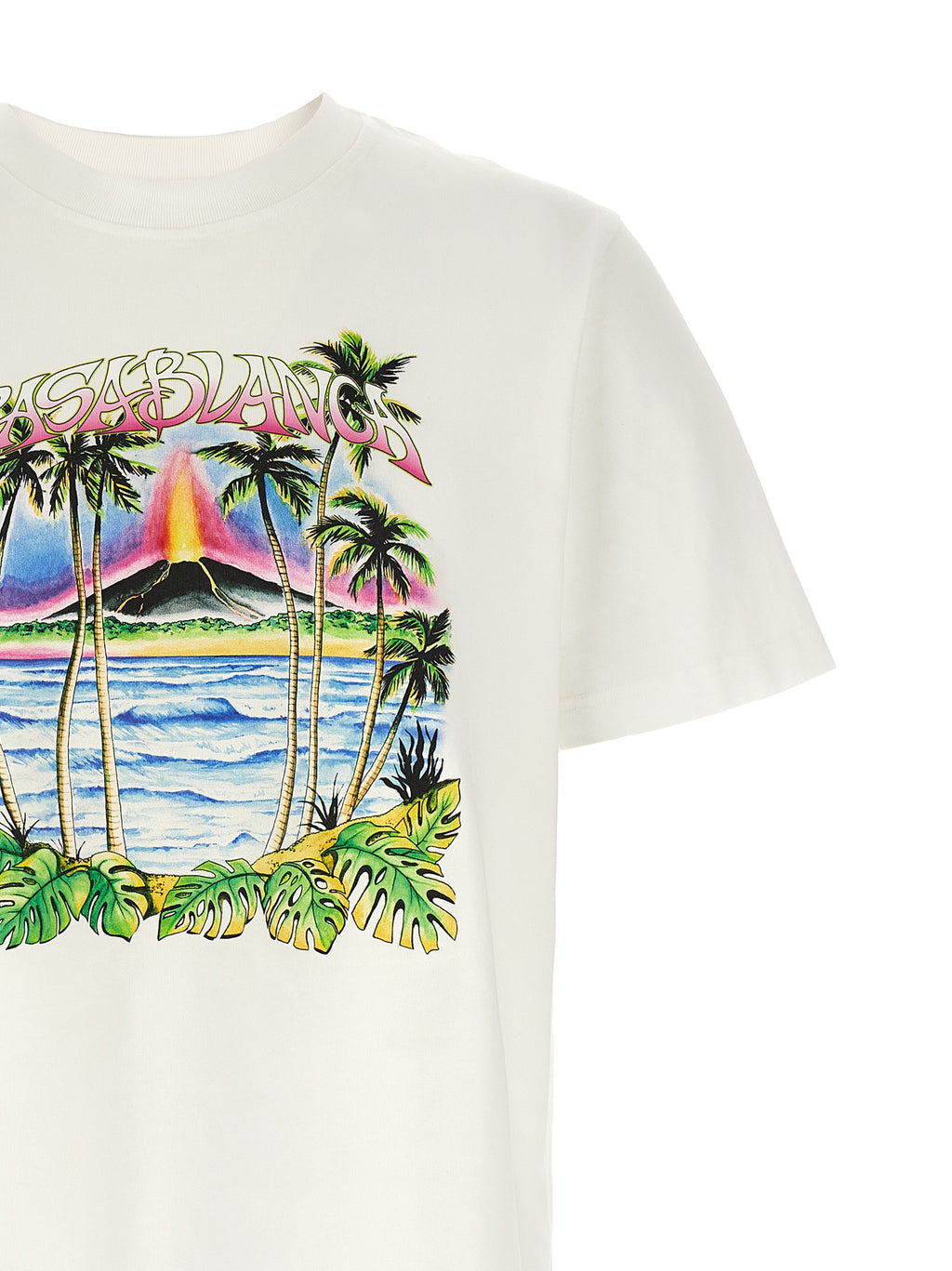 Casablanca White Organic Cotton T-Shirt