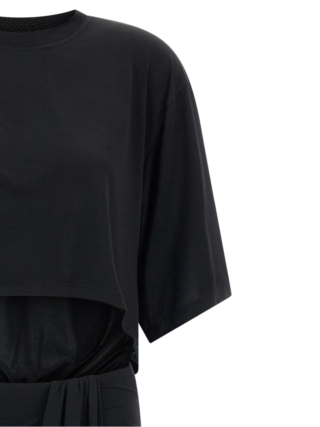 The Andamane Black Polyester Long Dress
