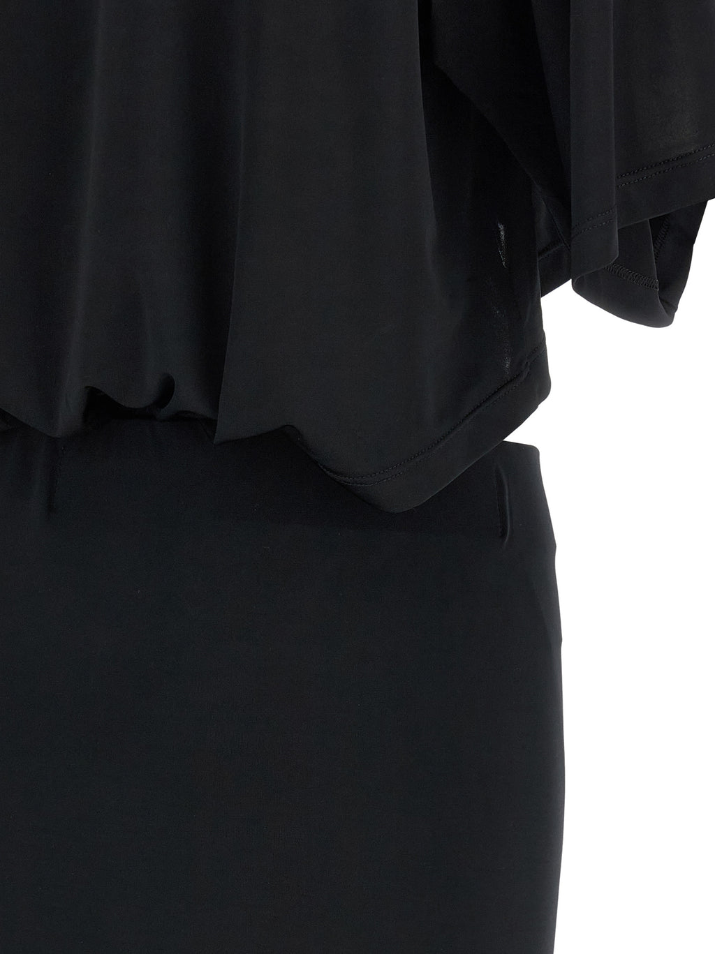 The Andamane Black Polyester Long Dress