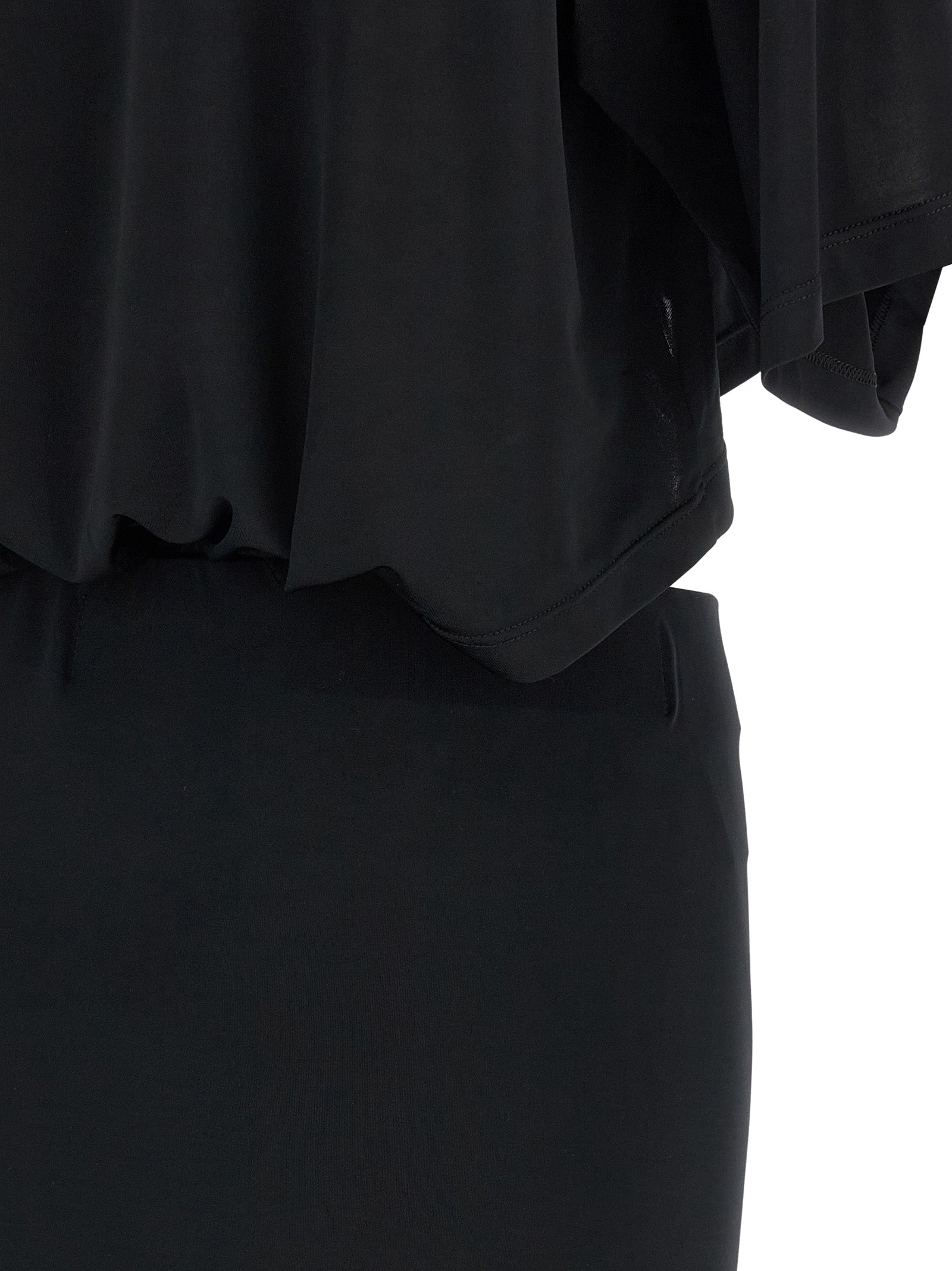The Andamane Black Polyester Long Dress