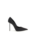 LE SILLA Black Calf Leather Bos Taurus High Heel Pumps