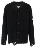 MM6 Maison Margiela Black Virgin Wool Cardigan