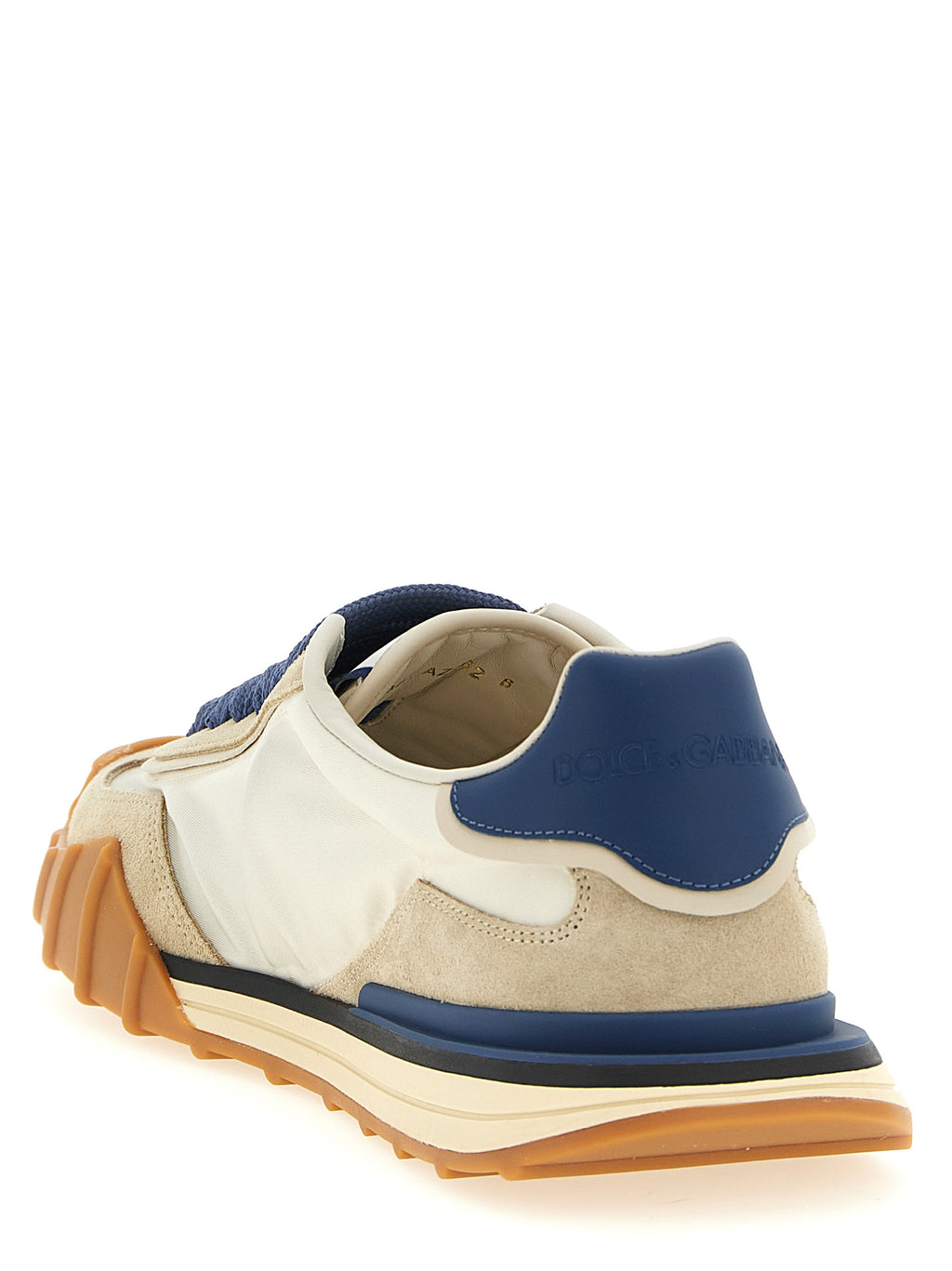 Dolce & Gabbana Blue Calfskin Athletic Sneakers