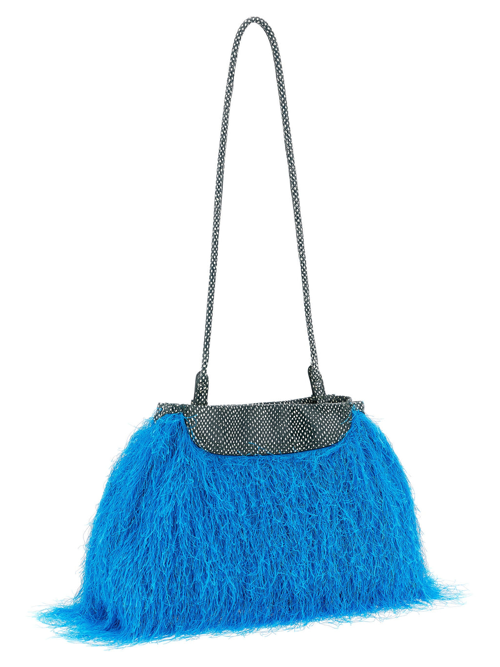 Dries Van Noten Blue Polyester Clutch Bag