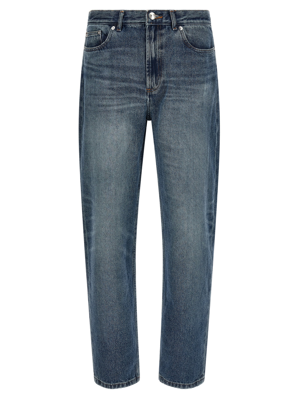 A.P.C. Blue Cotton Straight-Leg Jeans