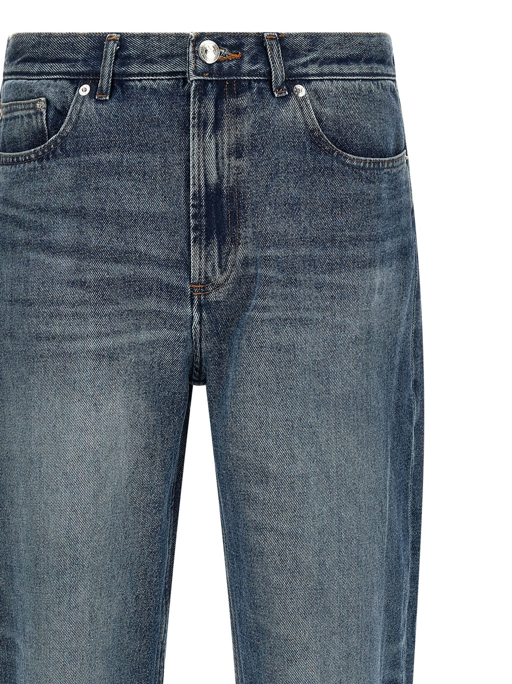 A.P.C. Blue Cotton Straight-Leg Jeans